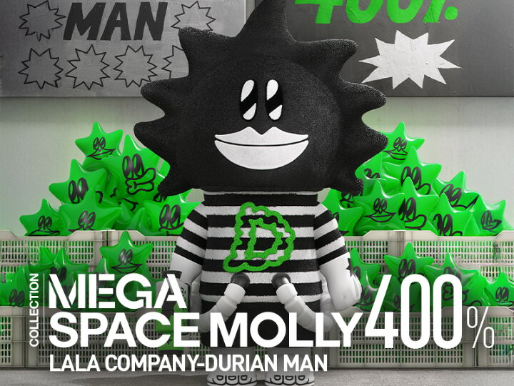 楽天市場】【POP MART 公式ストア】MEGA SPACE MOLLY 400% LALA 