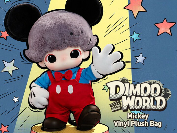 楽天市場】DIMOO WORLD × DISNEY Mickey ぬいぐるみバッグ : POP MART 