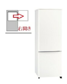 MITSUBISHI（三菱電機） 【右開き】冷蔵庫　2ドア 168L 4902901958380 MR-P17H-W [マットホワイト]