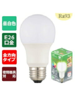 OHM�i�I�[���d�@�j LED�d���uGRANGRADE�v�i40�`����/Ra93/525lm/�����F/E26/�S�����z��280°/���`���Ή��j 4971275638563 LDA5N-G AG6/RA93