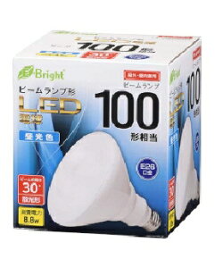 OHM�i�I�[���d�@�j LED�d�� �r�[�������v�` �U���`�i100�`����/850lm/�����F/E26�j 4971275631243 E-Bright LDR9D-W20/100W [�����F]