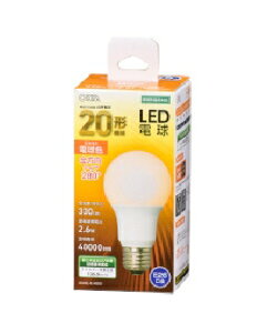 OHM�i�I�[���d�@�j LED�d���i20�`����/330lm/�d���F/E26/�S�����z��280°/���`���Ή��j 4971275644519 LDA3L-G AG52 [�d���F]