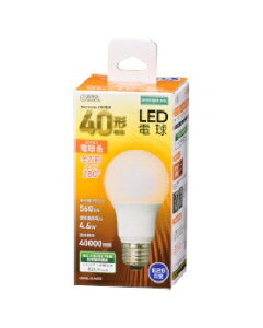 OHM�i�I�[���d�@�j LED�d���i40�`����/560lm/�d���F/E26/�S�����z��280°/���`���Ή��j 4971275644540 LDA5L-G AG52 [�d���F]
