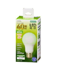 OHM�i�I�[���d�@�j LED�d���i40�`����/590lm/�����F/E26/�S�����z��280°/���`���Ή��j 4971275644557 LDA5N-G AG52 [�����F]