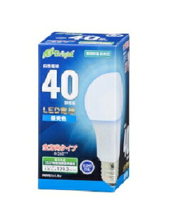 OHM�i�I�[���d�@�j LED�d���i40�`����/569lm/�����F/E26/�S�����z��260°/���`���Ή��j 4971275643420 E-Bright LDA4D-G AG27 [�����F]