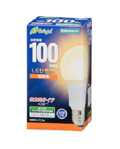 OHM�i�I�[���d�@�j LED�d���i100�`����/1702lm/12.4W/�d���F/E26/�S�����z��240°/���`���Ή��j 4971275643468 E-Bright LDA12L-G AG27 [�d���F]