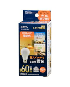 OHM�i�I�[���d�@�j LED�d���i60�`����/E26/�S����270°/���`���Ή�/���F�@�\�t/�d���F�X�^�[�g�j 4971275634275 LDA7L-G/CK AG93 [�d���F/�����F/���F]