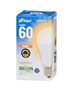 OHM�i�I�[���d�@�j LED�d���i60�`����/910lm/�d���F/E26/�L�z��180°/���`���Ή�/������Ή��j 4971275636194 E-Bright LDA8L-G/D AS20 [�d���F]
