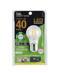 OHM�i�I�[���d�@�j LED�t�B�������g�^�C�v�d�� �N���v�g�����i40�`���� �����F E17�j 4971275638839 LDA4N-E17 C6/PS35