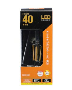 OHM�i�I�[���d�@�j LED�t�B�������g�^�C�v�d�� ���g�����i40�`�����@�d���F�@E26�j 4971275638921 LDF3L C6/ST64