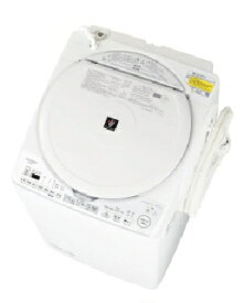 SHARP（シャープ） タテ型洗濯乾燥機 洗濯容量8kg 乾燥容量4.5kg 4550556103114 穴なし槽 ES-TX8H-W [ホワイト系]