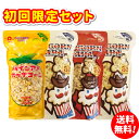 【初回限定セット 送料無料！】ポップコーン【4種類のフレーバー 各1.2リットル（パインアメ味・うめかつお味・キャラ…