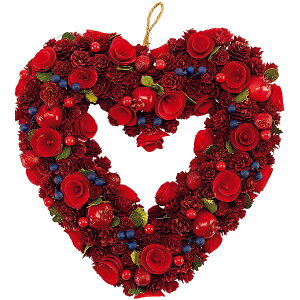 ���b�h�i�`�������n�[�g���[�X�@H34×W35×D6cm�@�V�R�f�ށE�؁E�X�`���[���y1�����z
