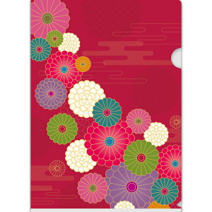 【納期一週間以上】A4クリアファイル 花 310×440mm 通常PP素材0.2mm厚【200枚入】
