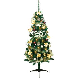 180cmゴールドクリスマスツリーセット　H180×W78cm　PVC【1セット入】
