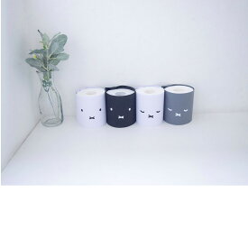miffy 　トイレットペーパーカバー　2Pセット　ミッフィー　オカトー　シンプル　かわいい　トイレタリー　収納　インテリア雑貨　スリム収納　コンパクト