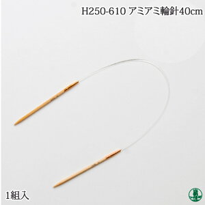 編み針 ハマナカ H250-610 アミアミ輪針40cm 1組 輪針【取寄商品】