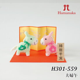 編み物 KIT ハマナカ H301-559 夫婦午 1P 季節関連商品【取寄商品】