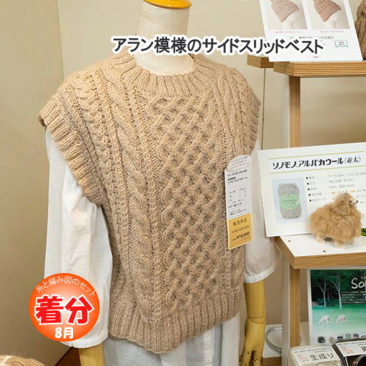 楽天市場】【秋冬】アラン模様のサイドスリットベスト【中級者 