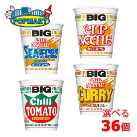 日清 カップヌードルビッグBIG 2種類から12個ずつ選んで合計36個（3ケース） ビッグカップヌードル