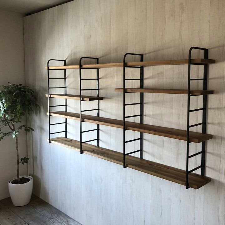 楽天市場】アイアン 棚受け 金具 シェルフ ラック DIY スクエア 