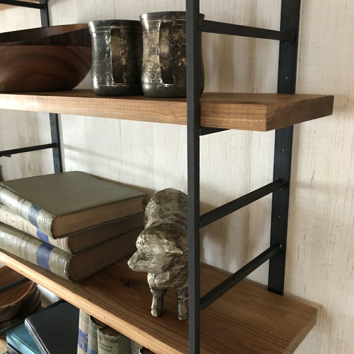 楽天市場】アイアン 棚受け 金具 シェルフ ラック DIY スクエア 