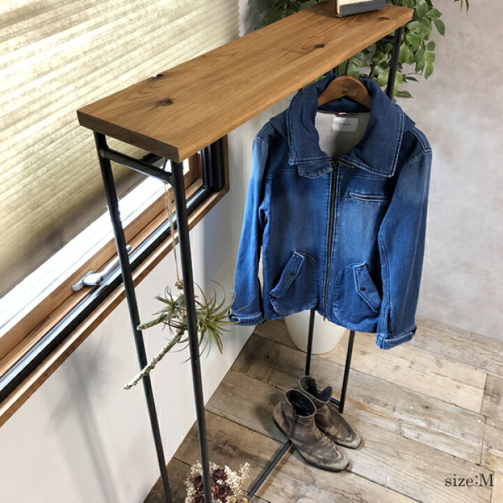 楽天市場】【再販】無垢 アイアン スチール ハンガーラック (完成品 