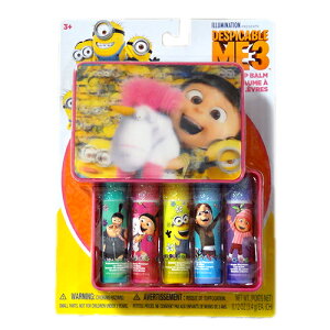 �yPt10�{! ���Ԍ���z�q���� �i�i �~�j�I�� ���b�v 5�{�Z�b�g �P�[�X�t�� MINIONS ���b�v�N���[�� ���[���֕s�� 12563�y10p�z