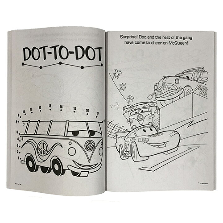 楽天市場 カーズ ぬりえ カラーリングブック Cars 塗り絵 輸入品 インポート Disney ディズニー ぬり絵 英語 知育玩具 海外 男の子 車 乗り物 キャラクター 雑貨 グッズ 景品 プレゼント メール便配送 キャラクター雑貨 ポップル
