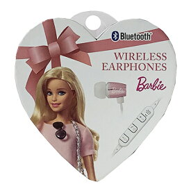 バービー ワイヤレスイヤホン (シェルピンク) 14033 Barbie ワイヤレス Bluetooth イヤホンマイク マイク スマホ iPhone グッズ 携帯 女の子 女子 中学生 高校生 スマートフォン かわいい おしゃれ ネックレスタイプ ピンク たのしいかいしゃ メール便不可【10p】