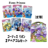 ディズニープリンセス ゴージャスリボン ヘアアクセサリー 2コセット 15003 ヘアゴム プリンセス ピンク …