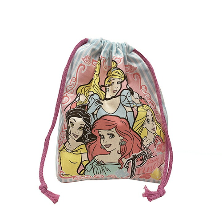 楽天市場 ディズニープリンセス 巾着袋 S マチ付き 巾着 袋 収納 ピンク 水色 女の子 かわいい キャラクター 雑貨 グッズ アリエル ラプンツェル シンデレラ 白雪姫 オーロラ姫 給食袋 スケーター ストライプ メール便配送 キャラクター雑貨 ポップル