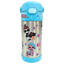 サーモス ストローボトル F410 ( L.O.L ) 15646 THERMOS 水筒 保冷 355ml ステンレス ストロー ワンタッチ LOL エルオーエル L.O.LSURPLISE! ゆめかわ かわいい 水色 ライトブルー キッズ こども 幼児 小学生 幼稚園 保育園 カラフル キャラクター グッズ【10p】