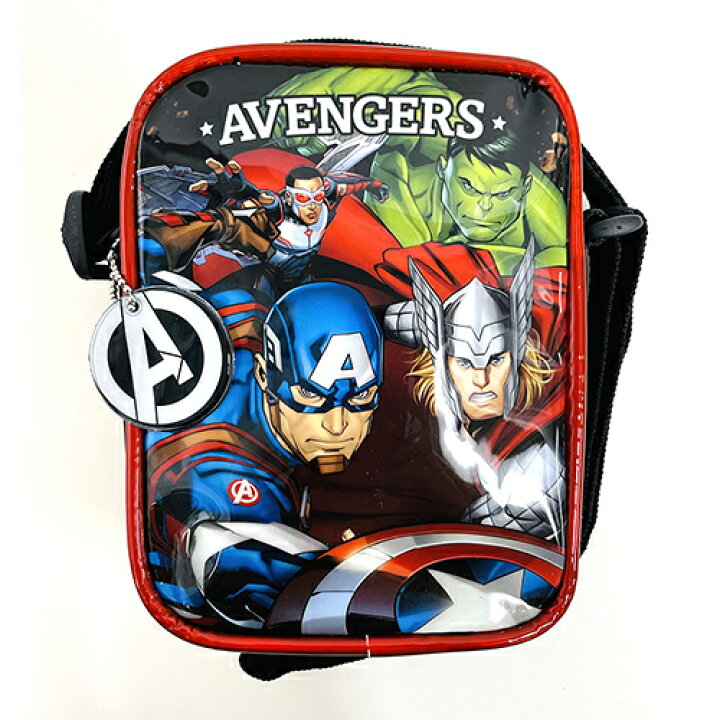 楽天市場 アベンジャーズ スクエア ミニ ショルダーバッグ 4人 マーベル アメコミ キャラクター ポシェット ショルダー 鞄 かばん バッグ 斜め掛け ハルク キャプテンアメリカ ソー ファルコン 男の子 かっこいい 汚れにくい 青 赤 黒 幼児 保育園 幼稚園 Ds