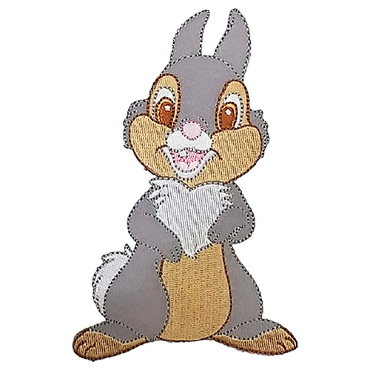 楽天市場 ワッペン ディズニー バンビ とんすけ 154 ウサギ サンパー キャラクター グッズ アップリケ パッチ 大きめ 刺繍 アイロン 手芸 手作り ハンドメイド 子供 キッズ 大人 男の子 女の子 入園準備 入学準備 輸入 Disney Thumper Full Body Embroidered