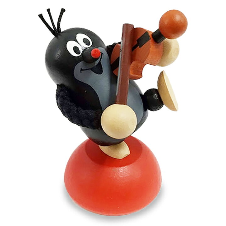 楽天市場 クルテク ウッドフィギュア バイオリン Pud703 もぐらのクルテク 木製 Krtek チェコ 雑貨 グッズ 絵本 もぐらくん キャラクター ヴァイオリン 置物 オブジェ インテリア かわいい プレゼント Detoa デトア 小物 Mo Detoa キャラクター雑貨 ポップル