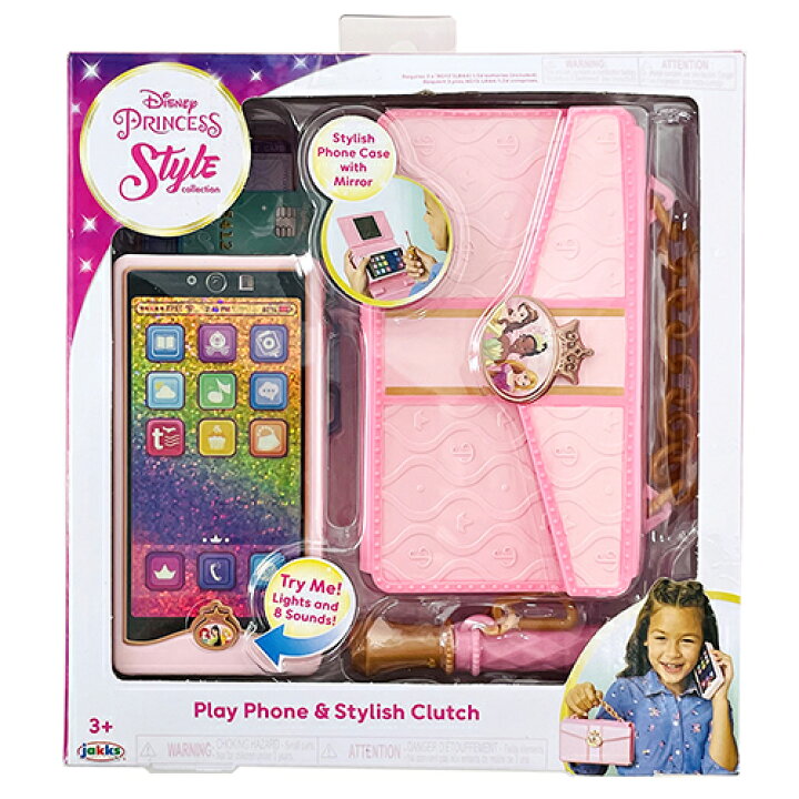 楽天市場 ディズニープリンセス おもちゃ スマートフォン クラッチセット Disney プリンセス 音が鳴る スマホ クラッチバッグ おしゃれ かわいい プレゼント ギフト 女の子 輸入品 インポート キャラクター雑貨 ポップル