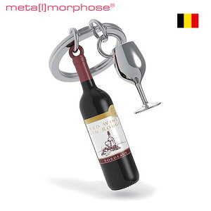 metalmorphose メタルキーリング ( French Wine Love ) pud983 メタルモルフォーゼ キーホルダー キーチェーン ギフト プレゼント メンズ レディース 雑貨 グッズ おしゃれ ワイン グラス モチーフ ベル