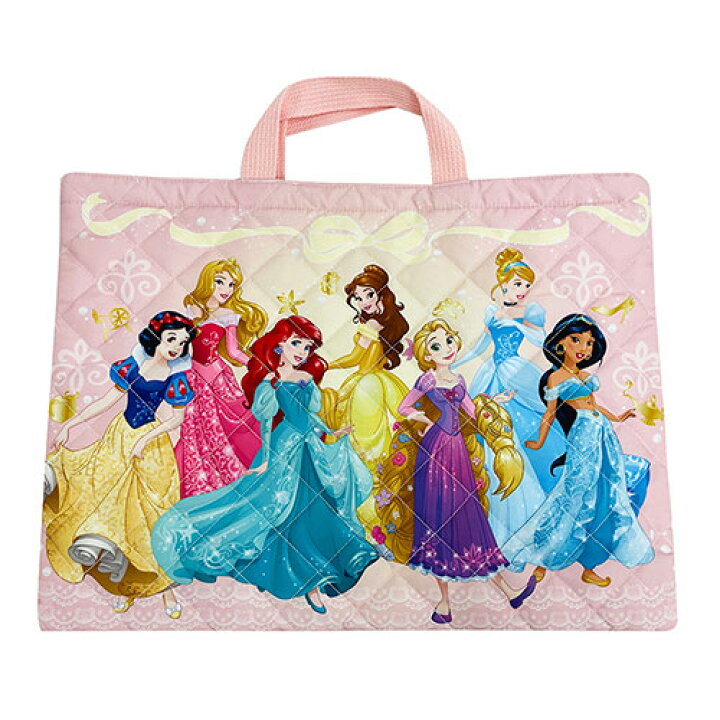 楽天市場】ディズニープリンセス レッスンバッグ キルト 単柄 ピンク 