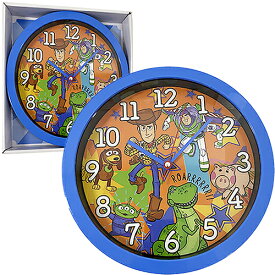 トイストーリー 壁掛け 時計 ( 背景 オレンジ ) ウォールクロック 17330d クロック 掛け時計 インテリア 子供部屋 ウッディー バズライトイヤー キャラクター グッズ Toy Story disney ディズニー PIXAR グリーン こども キッズ 幼児 輸入品 インポート