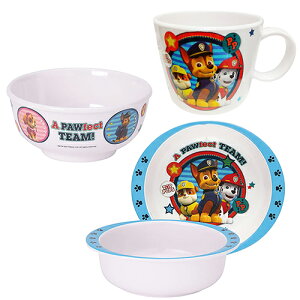 パウパトロール 食器 茶碗 ボウル コップ セット yts0760 食器セット 子供 子ども 幼児 男の子 食事 ごはん お茶碗 ちゃわん 皿 お皿 食洗器対応 チェイス マーシャル ラブル スカイ かわいい キ