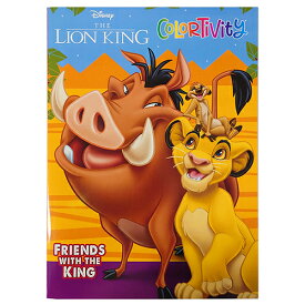 ライオンキング ぬりえ ( FRIENDS WITH THE KING ) 18363a The Lion King ぬり絵 カラーリングブック おもちゃ キッズ 子供 ディズニー Disney Colortivity 英語 English キャラクター グッズ 輸入品 インポート