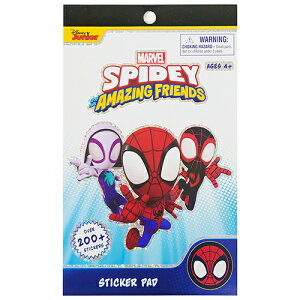 XpCfBƂȂ܂ XebJ[pbh OVER200 18758 XpCfB SPIDEY and his AMAZING FRIENDS V[ XebJ[ JV[ ق Disney Junior MARVEL }[x sticker pad  L