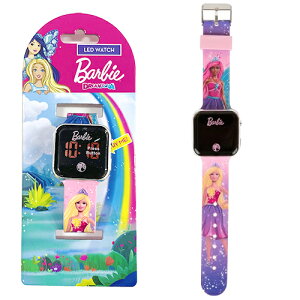 バービー LED ウォッチ 18969 腕時計 デジタルウォッチ 光る ファッション雑貨 小物 女の子 girls 小学生 園児 こども プレゼント ギフト キャラクター グッズ Barbie 輸入品 インポート USA