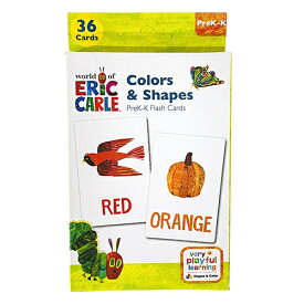 はらぺこあおむし フラッシュカード ( Color＆Shapes ) 19071b 色 形 いろ かたち 英語 アルファベット ABC 練習 ラーニング アクティビティーカード 知育玩具 海外 男の子 女の子 おもちゃ エリックカール キャラクター グッズ プレゼント 輸入品 インポート