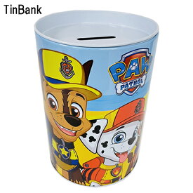 パウパトロール 缶 貯金箱 （ SEA DOGS ） 19075b PAWPATROL ちょきんばこ バンク 缶 パウパト Saving Bank ディズニー キャラクター チェイス ラブル マーシャル スカイ 犬 雑貨 グッズ インポート