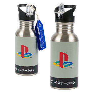 プレイステーション 水筒 16oz 19294 プレステ ボトル ダイレクトボトル 500ml ステンレス 直飲み ゲーム キッズ こども 小学生 大人 かっこいい キャラクター PS グッズ 輸入品 インポート