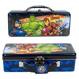 アベンジャーズ 缶 スリム トランク ケース 19300 Tin缶 小物入れ おもちゃ 缶ケース かっこいい AVENGERS Marvel ヒーロー キャラクター 雑貨 インポート 輸入