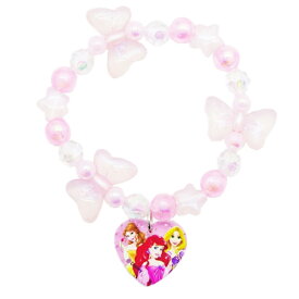 ディズニープリンセス 3プリンセス リボンビーズブレスレット アリエル ラプンツェル ベル ピンク 19942 ブレスレット アクセ アクセサリー キッズアクセサリー 女の子 こども キッズ グッズ 雑貨 かわいい おしゃれ キャラクターHXSP4187-5