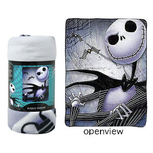 iCgA[rtHANX}X t[X uPbg 19703 ObY Ђ ѕz  h  炩f H ~ 唻 Disney TIM BURTON Nightmare Before Christmas Fleece Throw USA Ai C